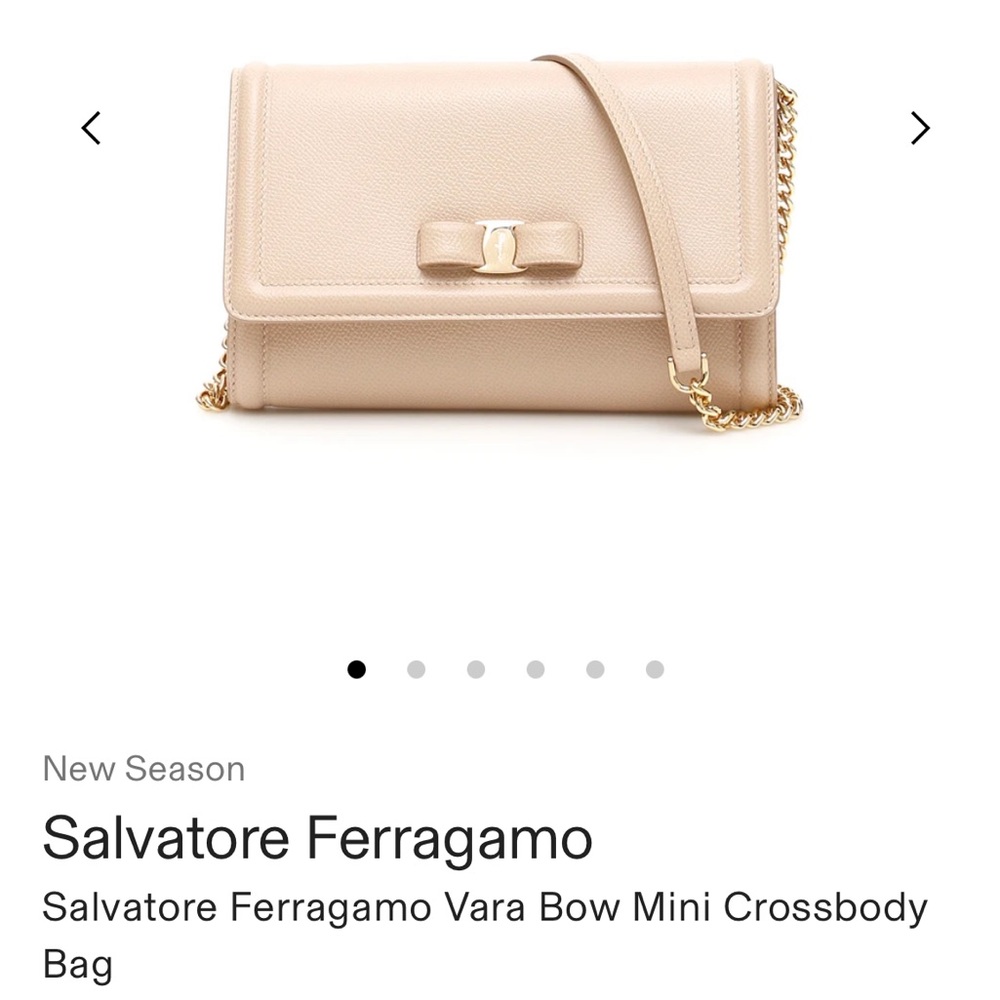 Salvatore Ferragamo Vara Bow Mini handbag. Used ONCE. Purchased from Mytheresa